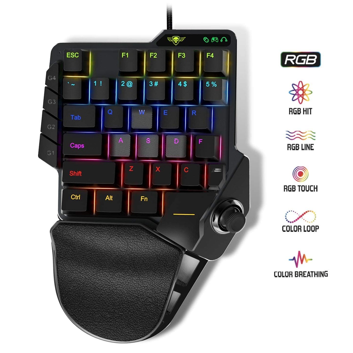 Spirit of Gamer - Xpert G900 Converter - Pack 3 in 1 RGB Keyboard + Mouse + Mousepad for PS4, Xbox S/X/ONE, and PC consoles - Opto-mechanical Keyboard with red switches - Mouse with 7 buttons and 3200 DPI.