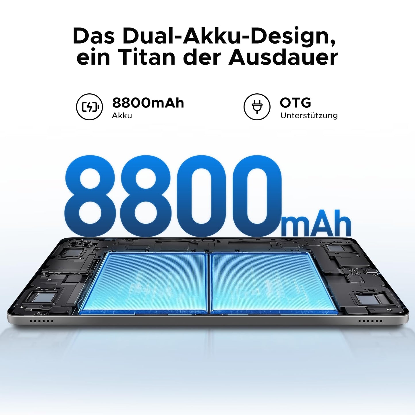 DOOGEE T36 Tablet 12-inch Android 15, 32GB+256GB/2TB TF T620 Octa-Core, 2.4K 90Hz display, 8800mAh, Gaming Tablet with SIM card slot, 4G LTE, Bluetooth 5.0+5G WiFi, Metal body - Black