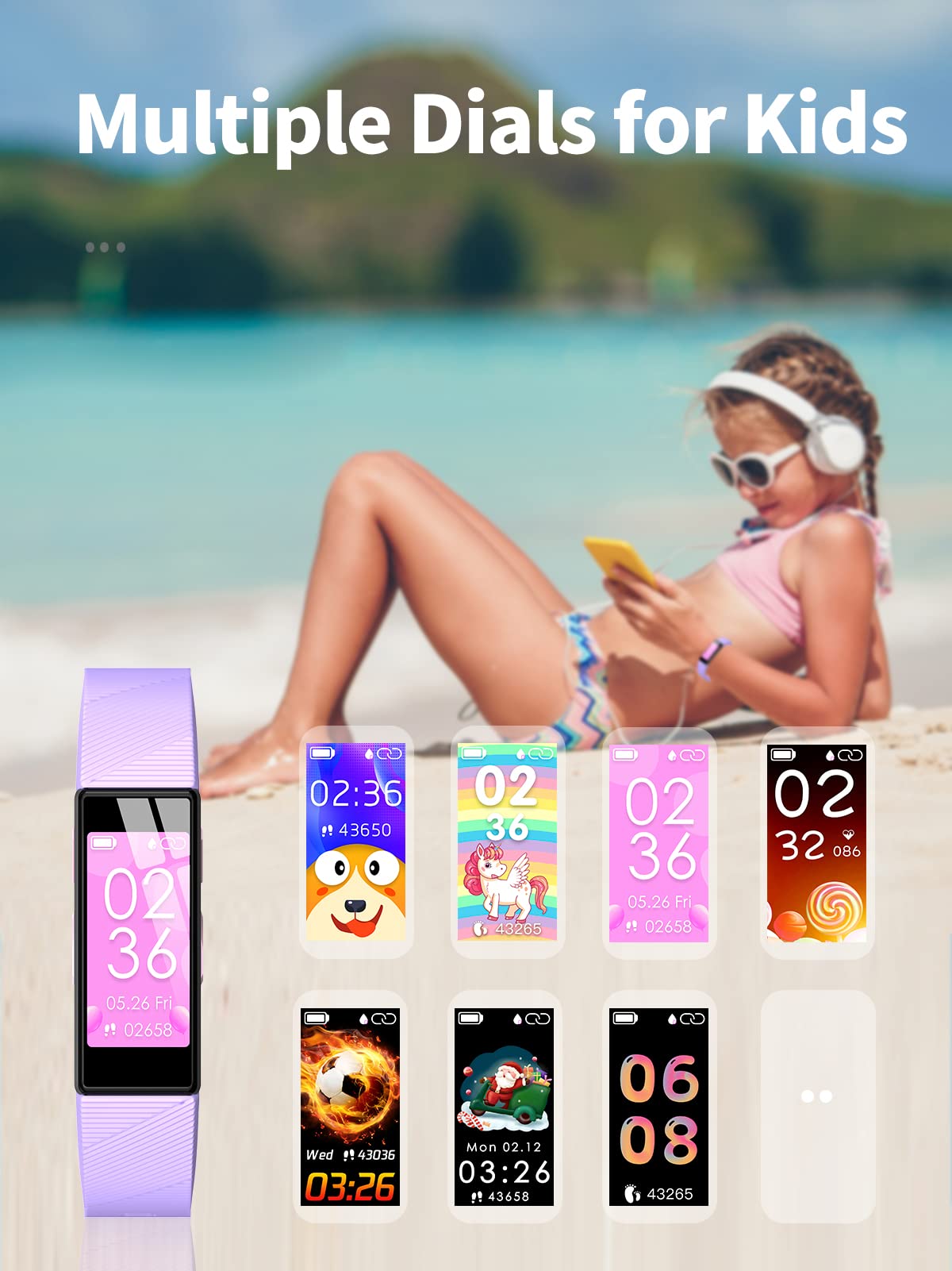 DIGEEHOT Fitness Tracker Kids, Fitness Bracelet with Heart Rate Monitor Fitness Watch Kids Activity Tracker Pedometer Smartwatch Sports Watch for Boys Girls