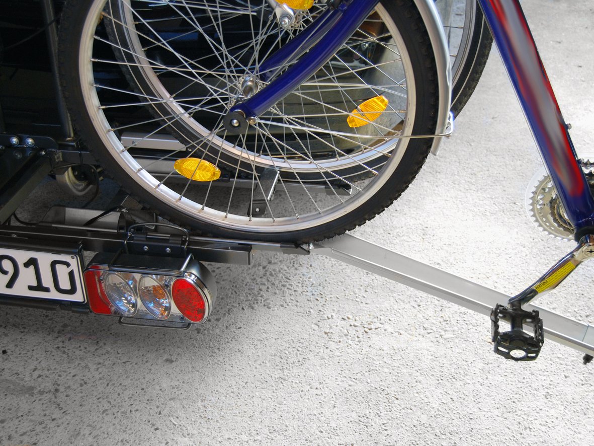 EUFAB 11513 ramp for JAMES, POKER-F, PREMIUM bike carriers, for items 11417, 12010LAS, 12011LAS, silver