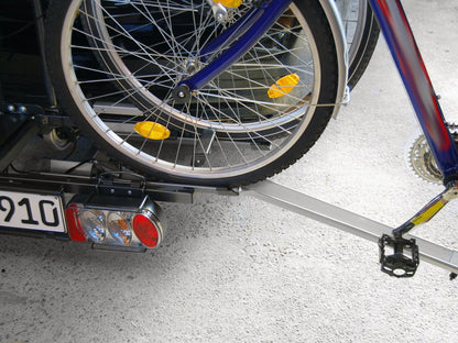 EUFAB 11513 ramp for JAMES, POKER-F, PREMIUM bike carriers, for items 11417, 12010LAS, 12011LAS, silver