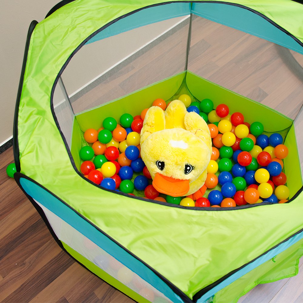 LittleTom Ball Pit Play Tent for Indoor & Outdoor - 100x100x72 Ball Pit Baby Play Area Living Room Children's Playground Indoor Playground Tent Decor Children's Room Toys Ball Pit Indoor Play Equipment