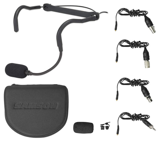 Samson QEx Fitness Headset Mic Pack, Black