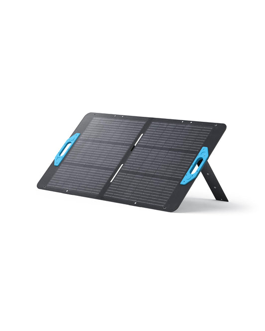 Anchor SOLIX PS100 Portable Solar Panel, Compact 100W Solar System, Compatible with Powerhouse 256Wh, 512Wh, and 1229Wh (Not Included), For Camping, Hiking, Power Outages, Blue