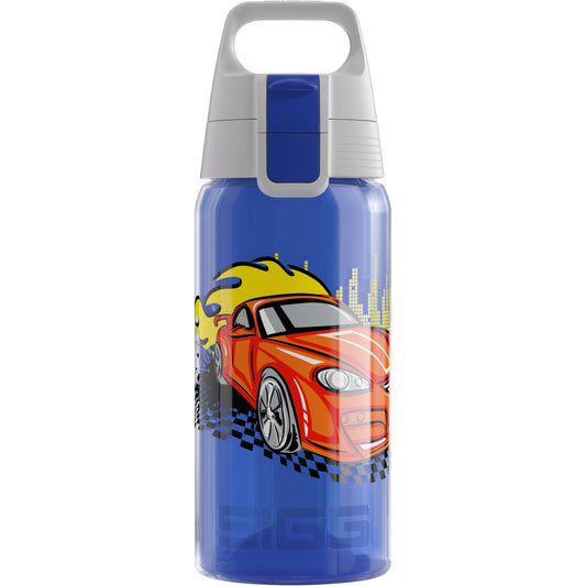 SIGG - Kids Water Bottle - Viva One Hot Speed - Suitable for Carbonated Drinks - Leak-proof - Dishwasher Safe - BPA-free - Sports & School - Blue - 0.5L