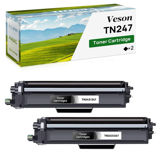 Veson Toner TN247 TN243 Compatible for Brother TN 243CMYK TN243 TN 243 247 MFC-L3750CDW MFC-L3770CDW DCP-L3550CDW HL-L3230CDW HL-L3210CW MFC-L3710CW