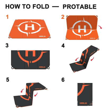 STARTRC Drone Landing Pad, universal quickly foldable landing platform for DJI Neo/Mini 4 Pro/Mini 4K/Air 3S/Avata 2/Mini 3 Pro/Mini 2 SE/Mavic Air 3/Mavic 2/Holy Stone/FPV Drone (22-inch/55cm)