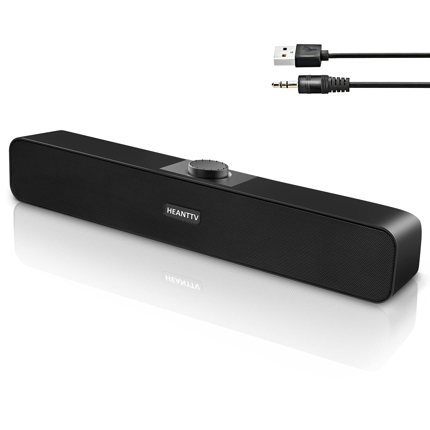 PC speakers, pc speakers, 3.5mm aux, 2.0 USB 3W*2 Wired Powered with 2 diaphragms Wired soundbar with stereo, speakers for pc, notebook, desktop, laptop, smartphone