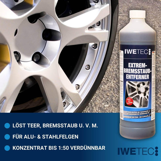 Iwetec Extreme Wheel Cleaner Brake Dust Remover 1L Concentrate