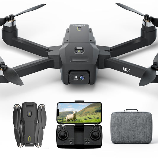 KARUISRC Drone with Camera, Professional Drone with Brushless Motor, 1080P HD Camera, 2 Cameras Drone, 5G WIFI FPV, Foldable RC Quadcopter, Altitude Hold, 2 Batteries