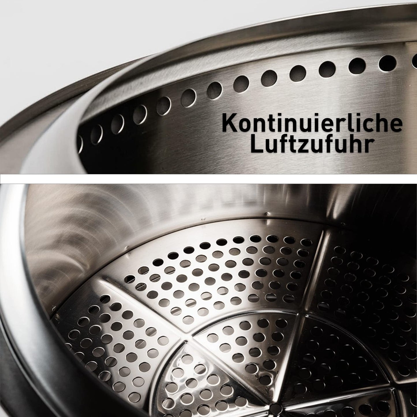 Solo Stove Bonfire 1.0 - Stainless Steel Outdoor Fire Pit with Stand, Low Smoke - Portable Fire Pit for Patio, Garden - Fire Pit, Wood Stove, Fire Basket - ⌀ 49.5 cm, Height 44.5 cm