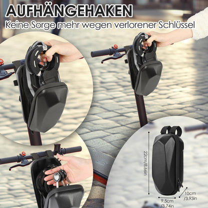 The Shine E-Scooter lock is a bicycle lock, handcuff lock with silicone protection against scratches. Electric scooter lock with storage bag for scooters, strollers.