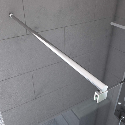 AURLANE mounting rod, extendable for walk-in shower, extendable from 70 to 100 cm, wall mounting