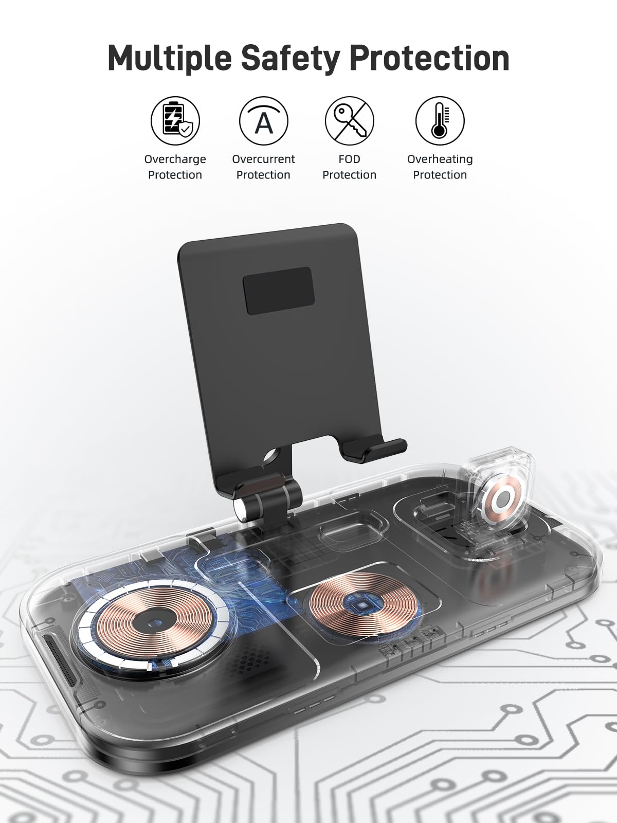 4 in 1 induction charger for iPhone 16 Pro Max/15/14, Apple dock for iPad/Tablet, wireless charger for Apple Watch 10/SE/9, for Airpods Pro