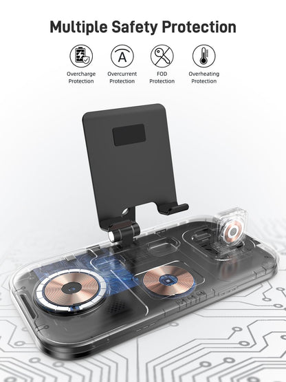 4 in 1 induction charger for iPhone 16 Pro Max/15/14, Apple dock for iPad/Tablet, wireless charger for Apple Watch 10/SE/9, for Airpods Pro