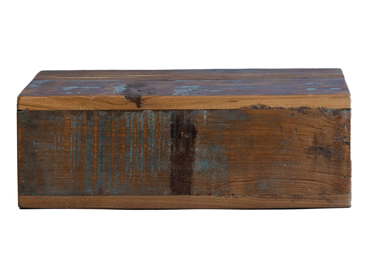 Woodkings® Wall shelf with secret compartment drawer Old wood rustic brown colored Shelf Nightstand