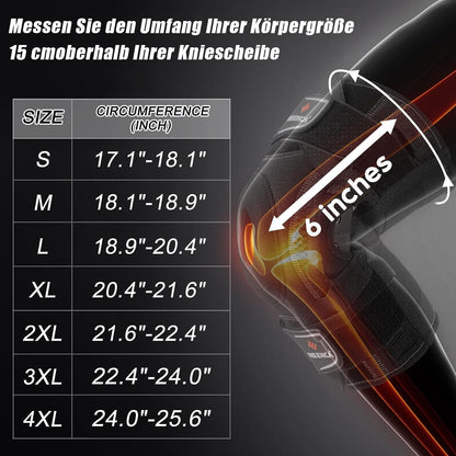 NEENCA Knee Brace for Knee Pain, Knee Support with Hinge and Patented X-Strap Attachment System, Provides Strong Stability for Pain Relief, for Arthritis, Meniscus Tears, ACL, PCL, MCL