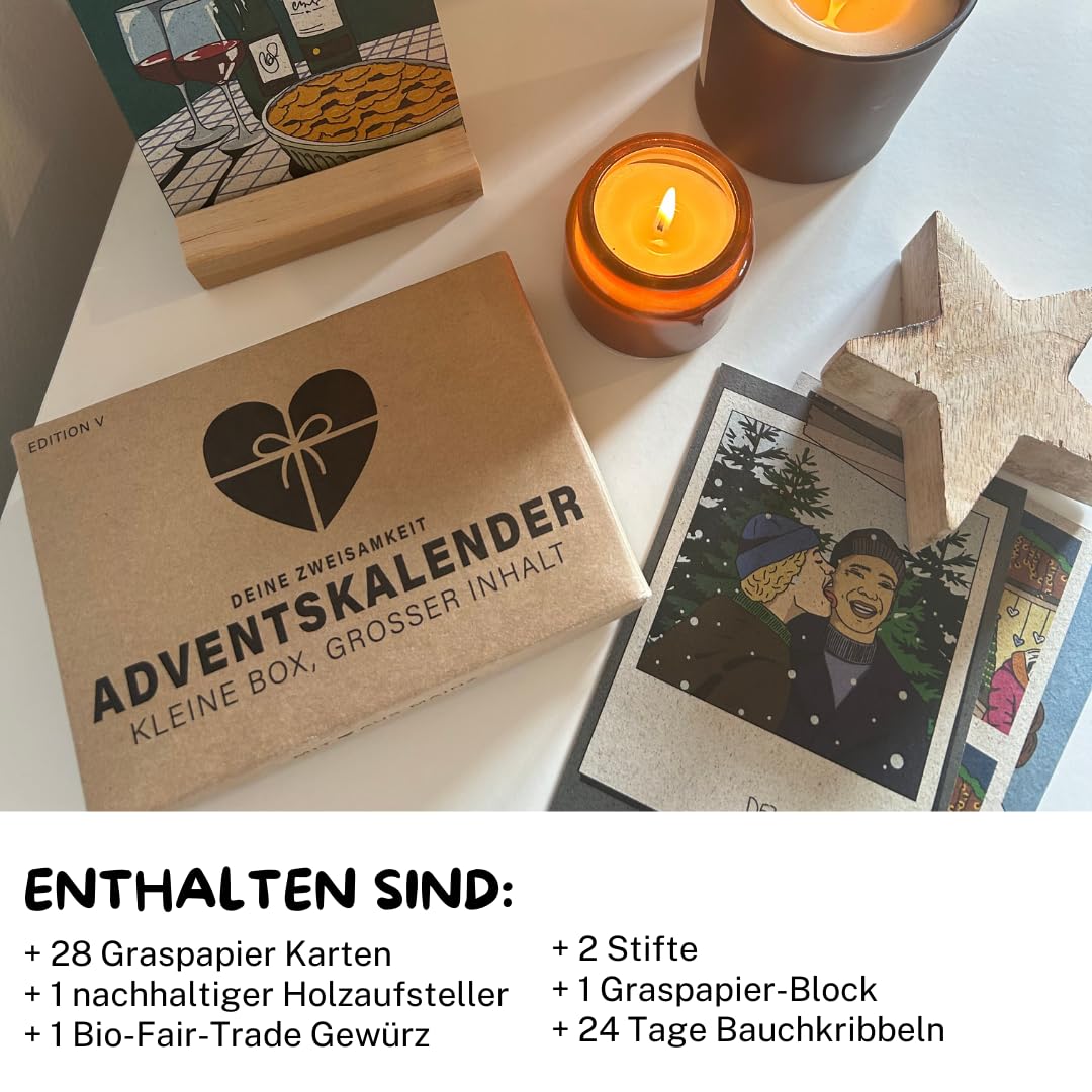Your togetherness | Advent calendar for couples | to enjoy together | for men and women | A small shared experience every day for 2