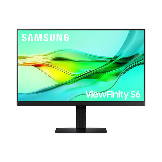 Samsung ViewFinity S60UD Monitor 27 inch, QHD/WQHD, 2,560 x 1,440, 100 Hz, HDR10, Eye Saver Mode, USB-C (90W), Daisy Chain, Integrated KVM Switch, LS27D600UAUXEN