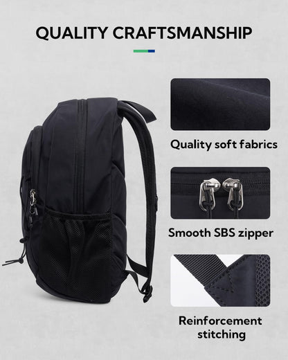 WATERFLY small backpack hiking backpack 12L: Lightweight daypack mini sports backpack outdoor daypack with detachable chest strap for hiking travel camping biking men women