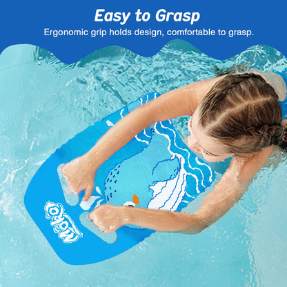 MoKo Kids Swim Board, Swimming Kickboard Training Equipment with Handles Cartoon Swim Float Swimming Training Gear Swim Board for Boys Girls - Blue Whale