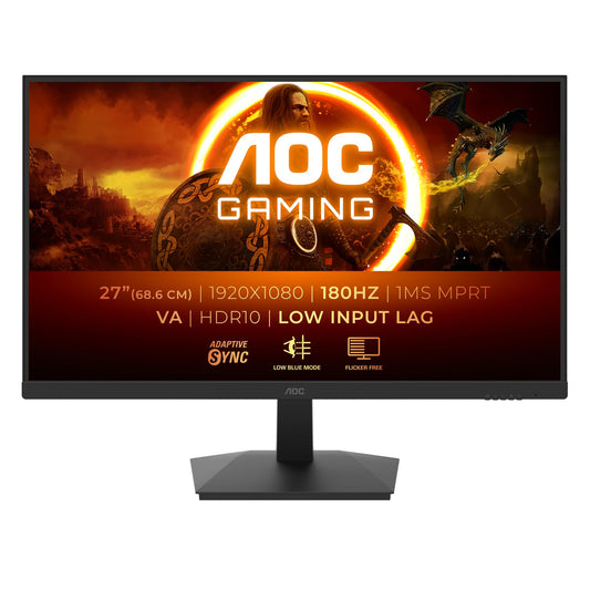 AOC Gaming 27G15N - 27-inch Full HD monitor, 180Hz, 1ms, Adaptive Sync (1920x1080, 1x HDMI 2.0, 1x DisplayPort 1.4) black.