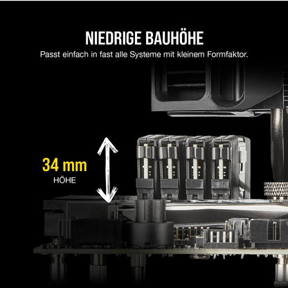 Corsair VENGEANCE LPX DDR4 RAM 32GB (2x16GB) 3200MHz CL16 Intel XMP 2.0 Computer Memory - Black (CMK32GX4M2E3200C16)