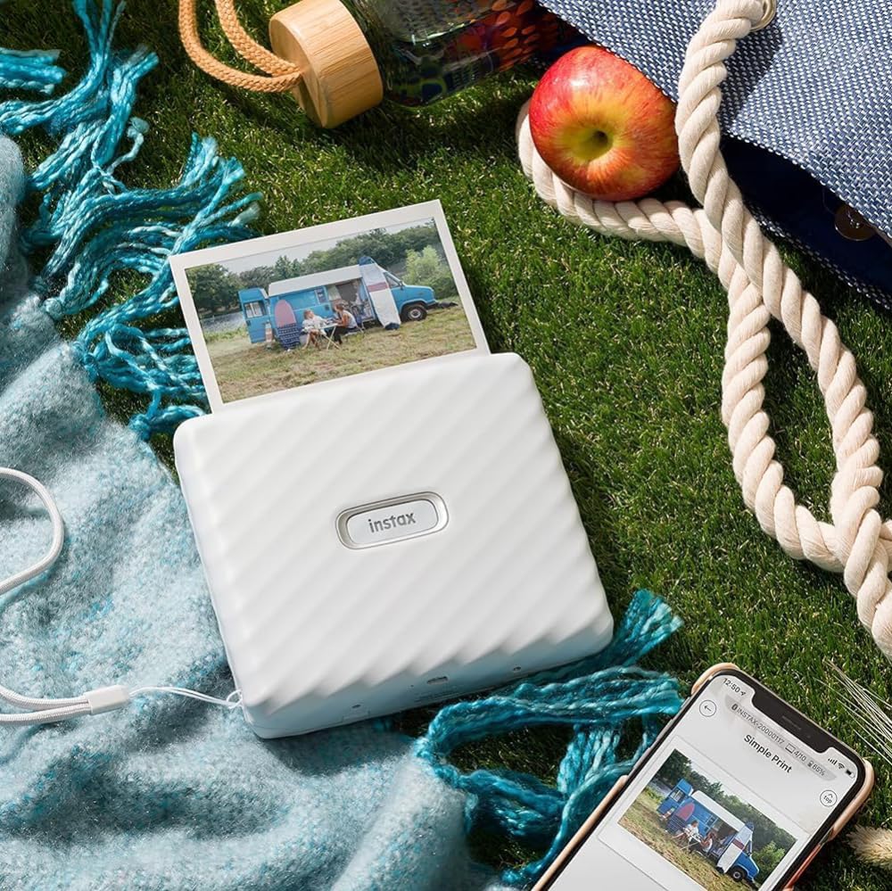 INSTAX LINK Wide Smartphone Printer, Ash White