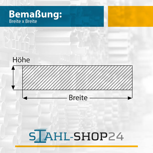 Steel-Shop24 Flat steel 1000 mm x 20 x 10mm Stainless steel V2A rustproof Customizable for DIY furniture construction Interior design Cladding Kitchen Bathroom EU-standard suitable for home and garden