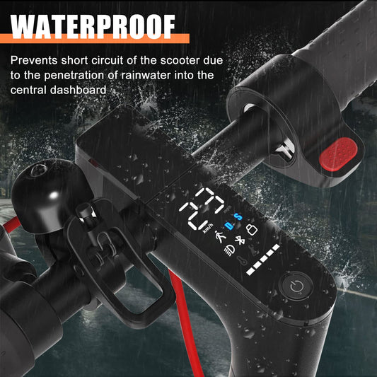 Scooter dashboard compatible with Xiaomi M365/M365 Pro/M365 Pro 2/1S, V2.0 upgrade electric scooter dashboard accessory with Bluetooth circuit board, screen cover roller.