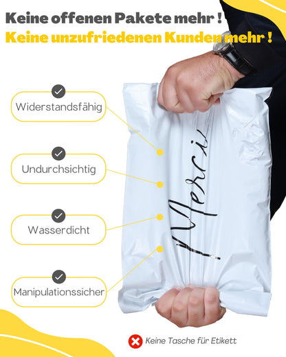 EMBALLAX - 60 shipping bags merchandise shipment - 3 sizes S/M/L - OPAQUE/RESISTANT/WATERPROOF - Shipping bags for clothing - Envelope for boxes - Shipping pouches - Mailer bag - Thank you