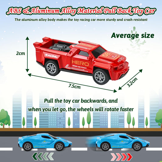 Advent calendar 2024, Kids Pull Back Cars Toy, Sports Car Rally Car Race Toy, 24 day Christmas calendar gift for 3-12 year old boys girls