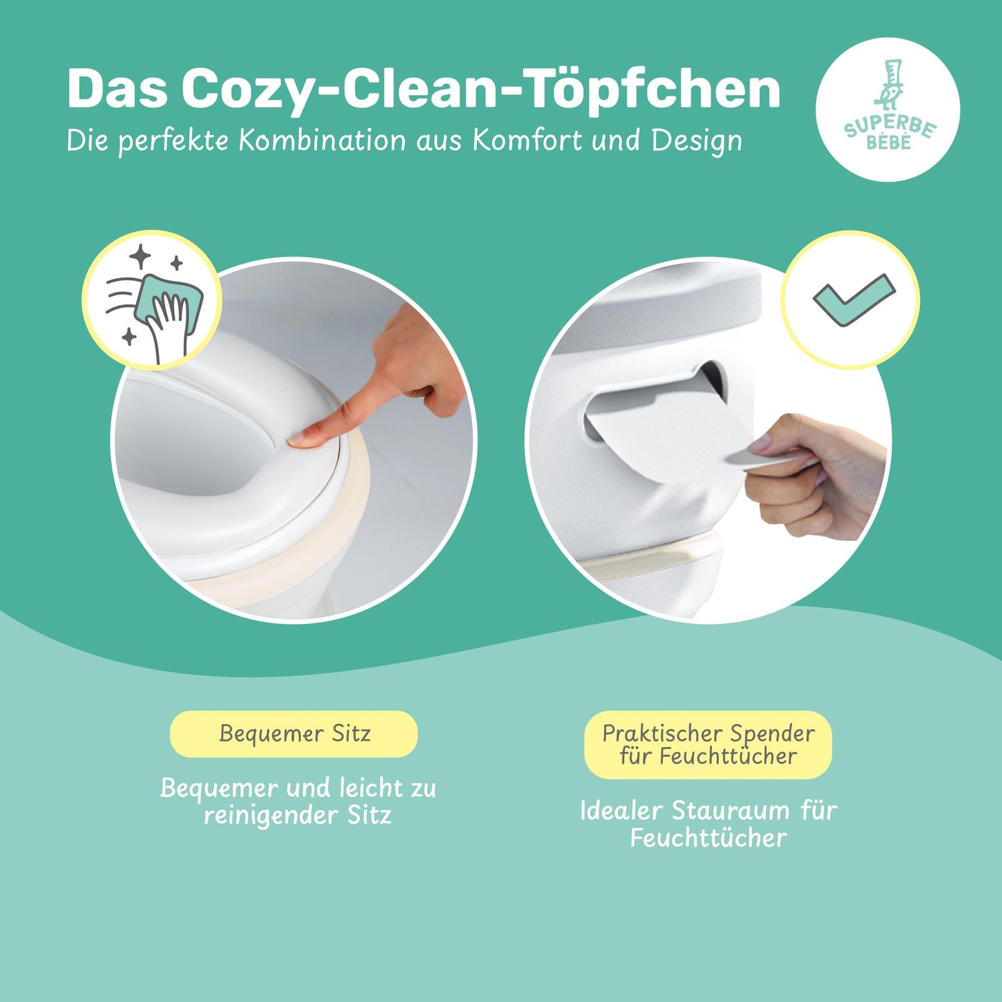 Baby potty - Children's toilet seat - Kids potty with music & flushing sound for potty training - Baby & toddler toilet - Easy to empty with removable pot - Potty training toilet