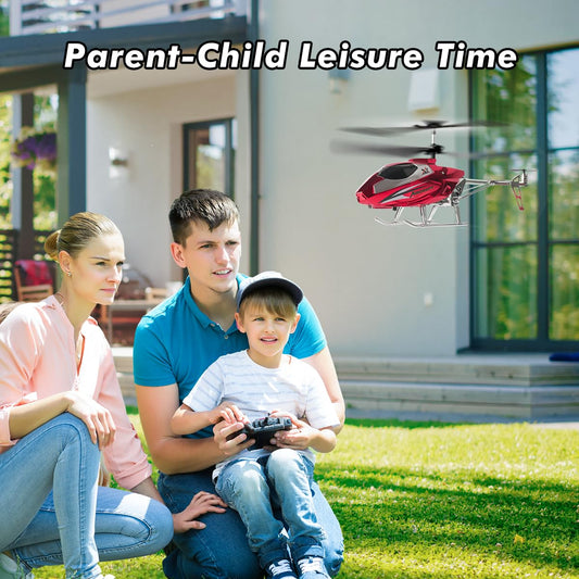 VATOS RC helicopter for boys, 2.4G remote controlled helicopter with LED light for kids aged 12 and up, Fixed height, One-key start, RC aircraft for boys and adults