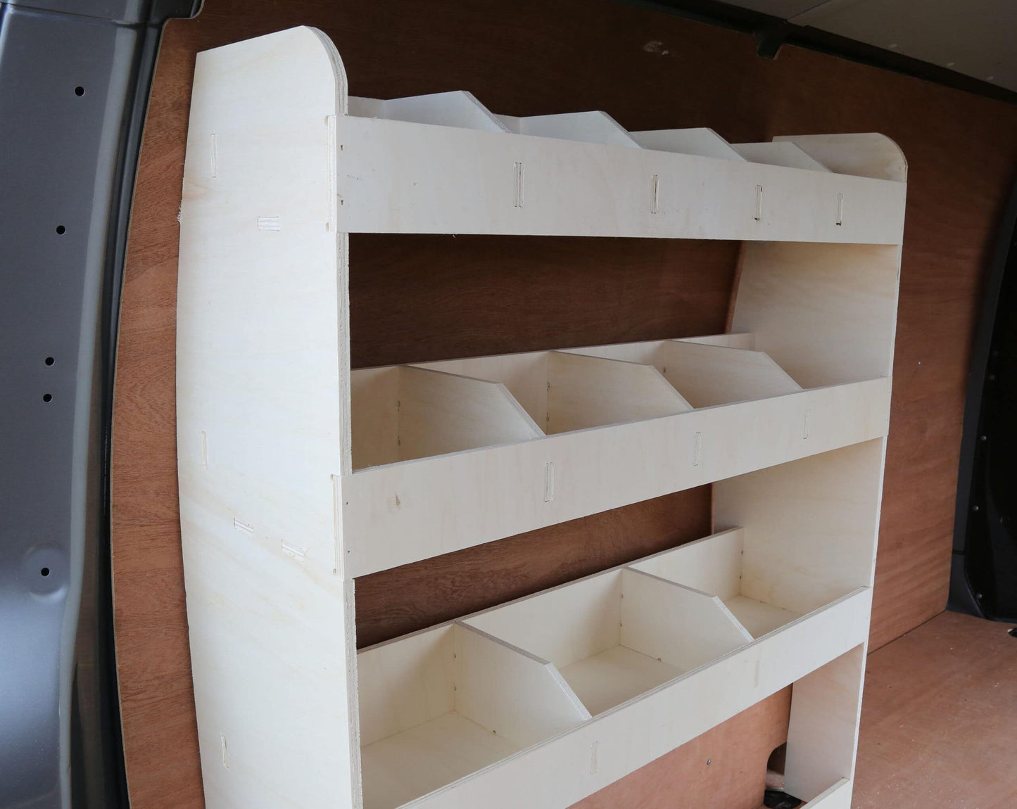 VANIFY - Compatible with Volkswagen Transporter T5 T6 L1 2003+ vehicle interior shelving, driver side rear shelf