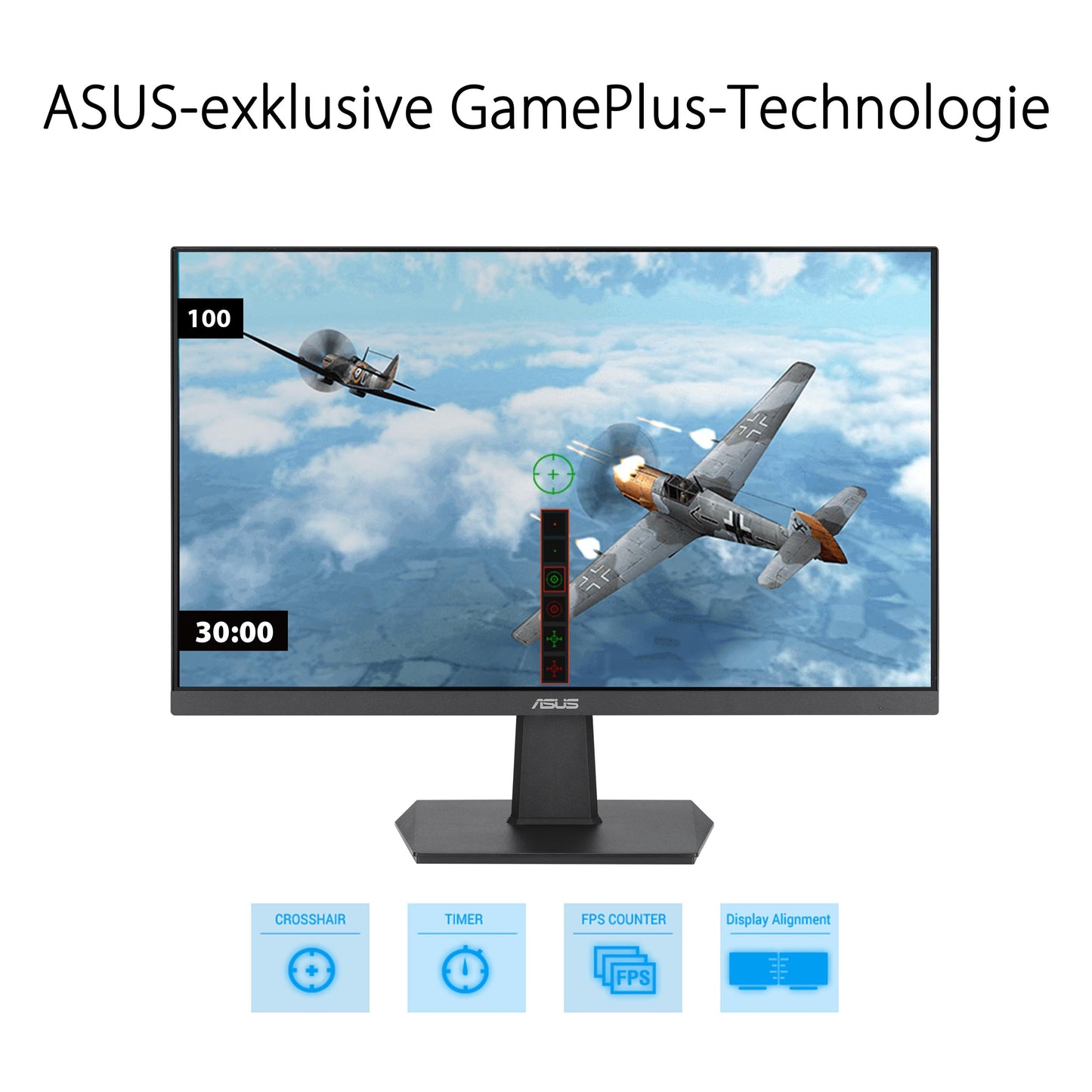 ASUS Eye Care VA27EHF - 27 inch Full HD monitor - Frameless, Flicker-Free, Blue Light Filter, Adaptive-Sync - 1ms MPRT, 100 Hz, 16:9 IPS panel, 1920x1080 - HDMI