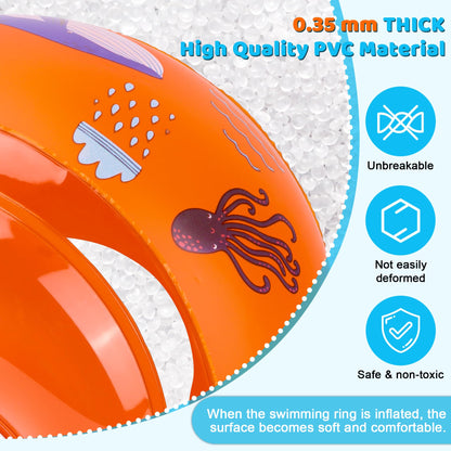 Swim floaties for kids 6-14 years, swim aid for babies from 6 years, recommended weight 20-40 kg, swim aids and safety devices for beginner boys and girls.