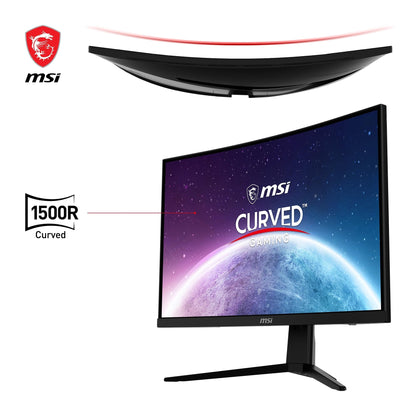 MSI G2422C 23.6-inch FHD Curved Gaming Monitor - 1500R 1920 x 1080 VA Panel, 180Hz / 1ms, Adaptive Sync - DP 1.2a, HDMI 2.0b CEC