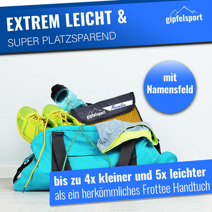 Summit sports microfiber towel - Microfiber towel set, beach towel, bath towel I large, quick-drying I for sports, beach, travel, outdoor, camping I light, thin, small I 200x90cm I Yellow