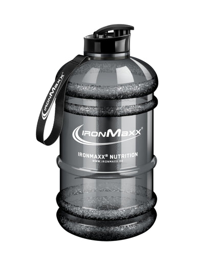 IronMaxx Water Gallon - Grey 2200ml | BPA & DEHP free | Leak-proof water bottle with measurement scale | available in various colors.
