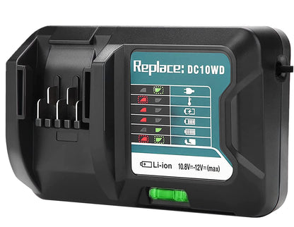 2 pieces of BL1041B 4.0Ah battery with charger 10.8V-12V DC10WD DC10SB for Makita 12V battery BL1015 BL1041B BL1021B BL1016 4000mAh