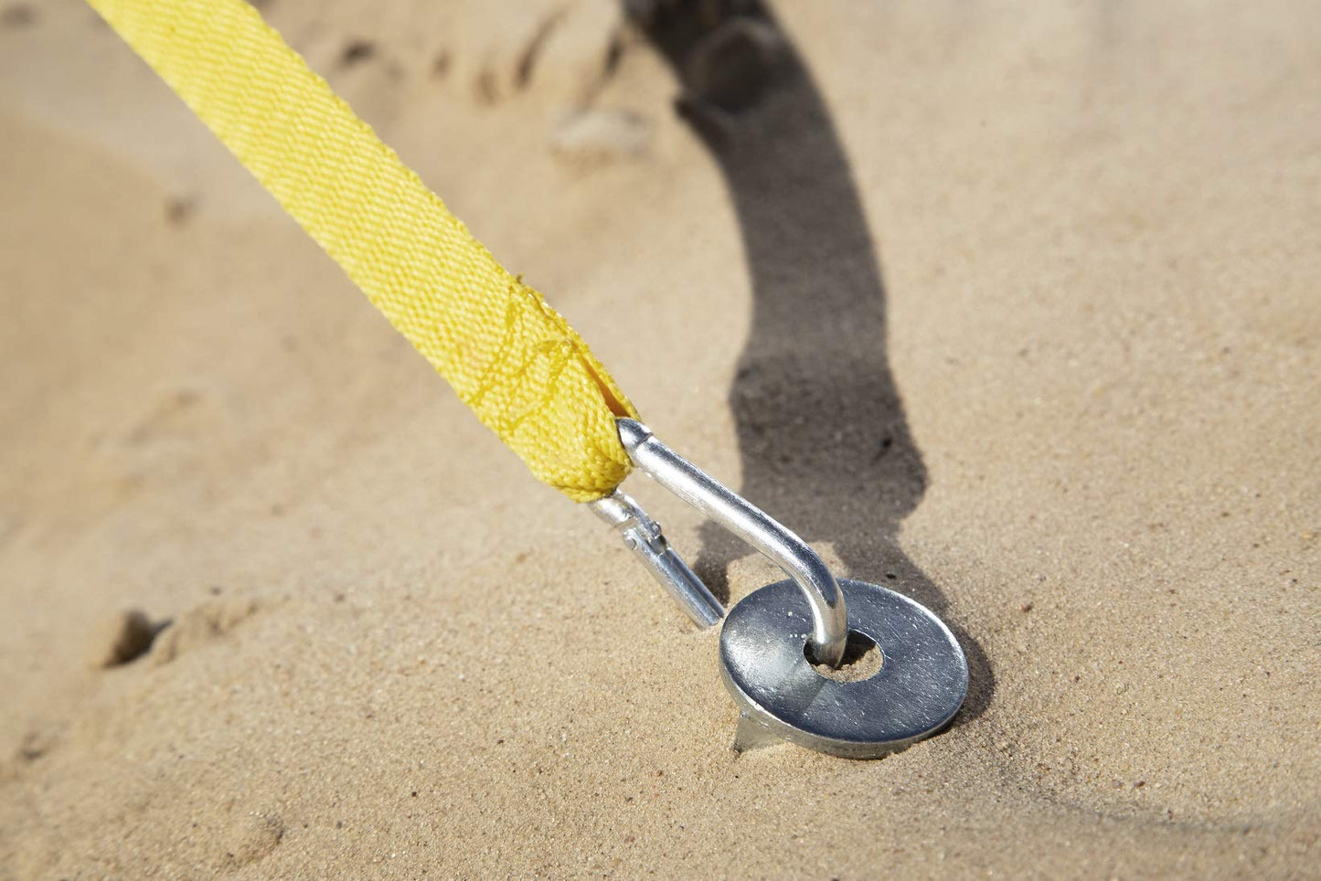 RomiSport set for volleyball: beach volleyball complete set with net, posts, courtline field markings. 8.5m volleyball net for outdoor beach grass park venues.