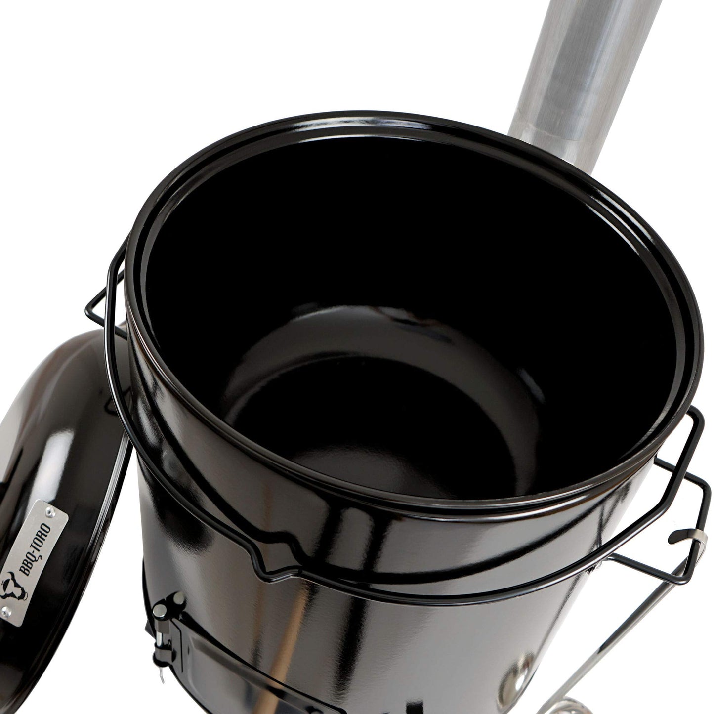 BBQ-Toro Goulash Cannon | Goulash Cauldron | One-Pot Stove | Hungarian Goulash Pot 17 liters enameled with lid for outdoor kitchen field kitchen
