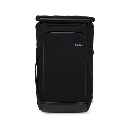 Salt Triplete Backpack made of nylon in the color black, with padded 16-inch tablet and laptop compartment, volume: 32L expandable to 37L, size: 32 x 21 x 56 cm, ZEN-SBP-001-858