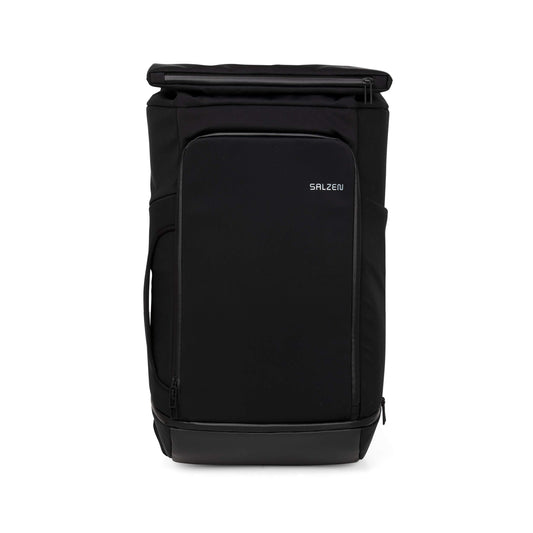 Salt Triplete Backpack made of nylon in the color black, with padded 16-inch tablet and laptop compartment, volume: 32L expandable to 37L, size: 32 x 21 x 56 cm, ZEN-SBP-001-858