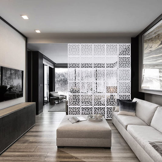 YHANEC 24-Piece DIY Room Divider Hanging Screen for Privacy, Perfect for Decorating Living, Dining, and Work Spaces, as well as Hotels and Bars