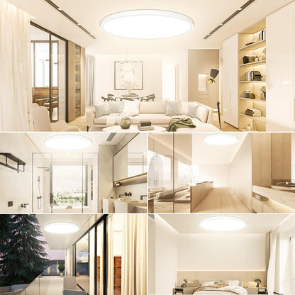 Ceiling light LED ceiling light Flat Round - Ø40CM 36W 3600LM 4000K Neutral white LED ceiling light living room Ultra slim 2.4CM LED lamp ceiling for kitchen bedroom bathroom children's room corridor Modern IP44