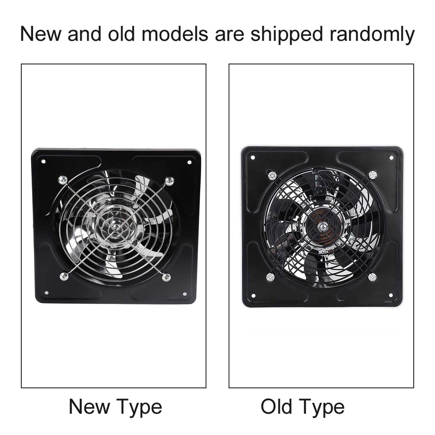 Tyenaza Exhaust Fan Wall Mounted Exhaust Fan Quiet Exhaust Fan for Bathroom and Home Kitchen Garage Ventilation Vent (black)