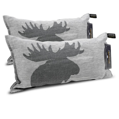 Jokipiin Premium Sauna Pillow 2X Kaiku 40x22 cm - 100% Made in Finland - Linen & Cotton - Ökotex Certified - Wellness Headrest & Neck Pillow for Sauna Spa & Relaxation