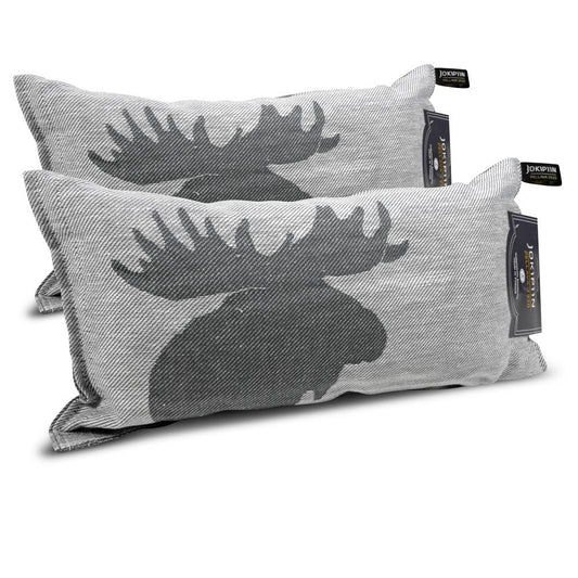 Jokipiin Premium Sauna Pillow 2X Kaiku 40x22 cm - 100% Made in Finland - Linen & Cotton - Ökotex Certified - Wellness Headrest & Neck Pillow for Sauna Spa & Relaxation